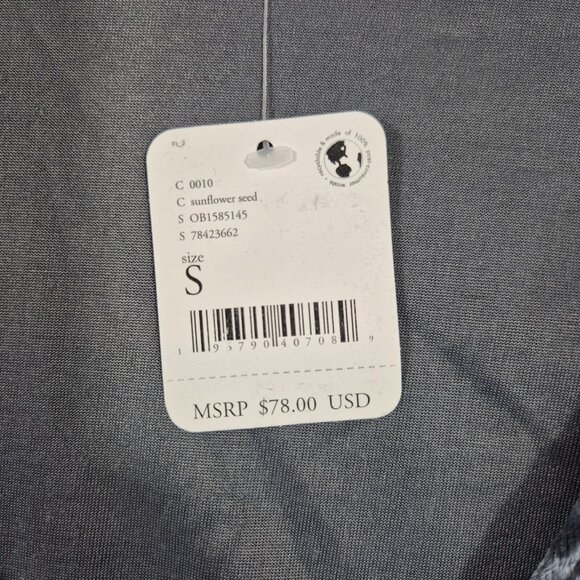 Free People Don’t You Wish Velvet Bodysuit Size S Sunflower Seed Puff Sleeve (40 - Picture 9 of 13